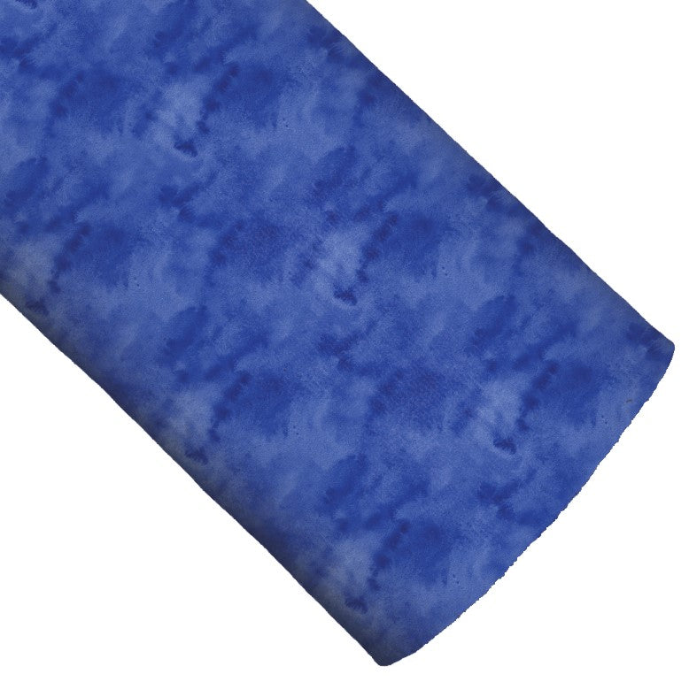 Blue Watercolor Vegan Leather
