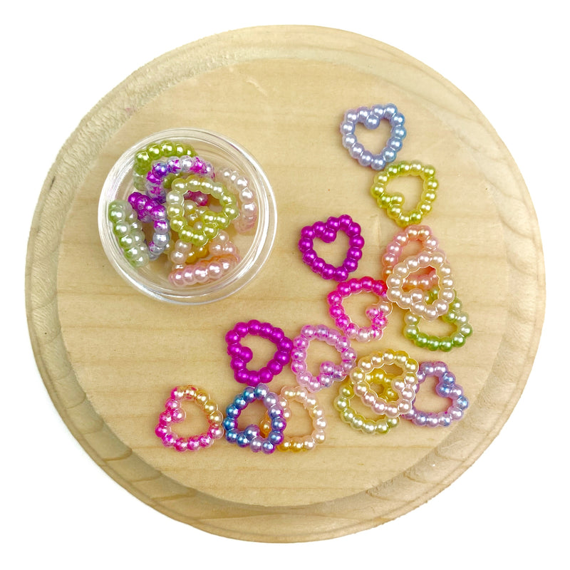Princess Hearts Pearled Shaker Pieces
