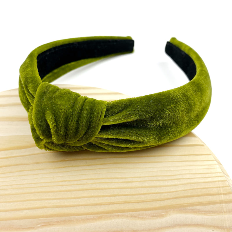 Moss Velvet Wholesale Knotted Headband