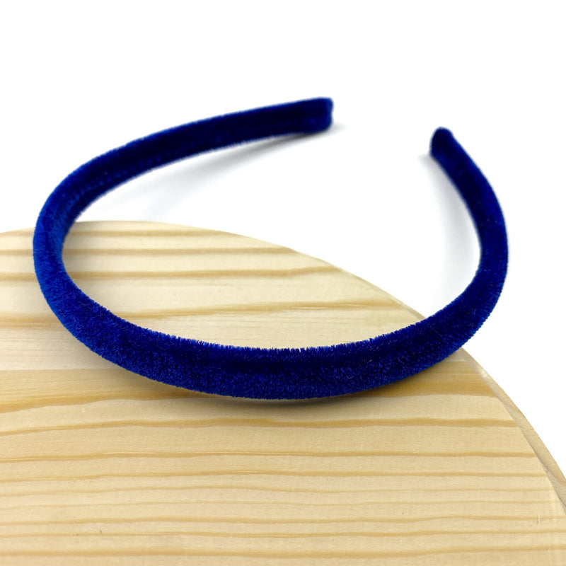 Sapphire Velvet Thin Wholesale Headband