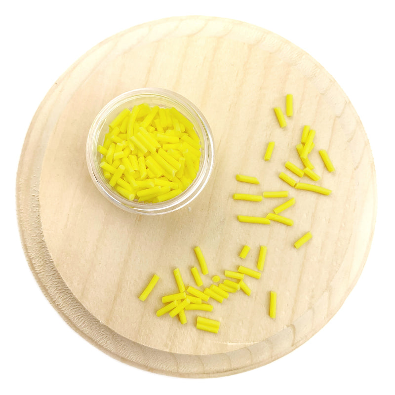 Yellow Sprinkles Polymer Clay Pieces