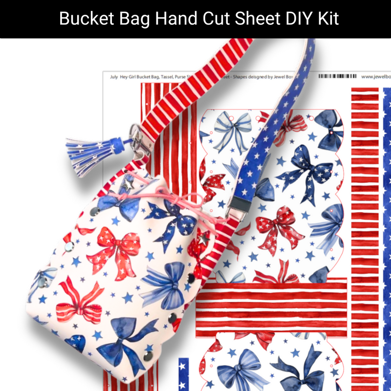 July Bucket Bag Hand Cut Sheet DIY Kit