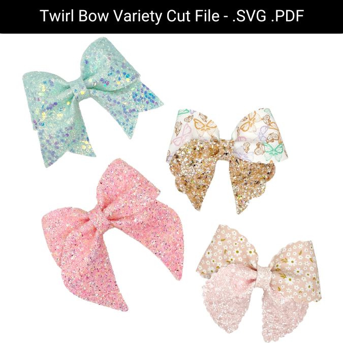 *CUT FILES* Twirl Bow Variety