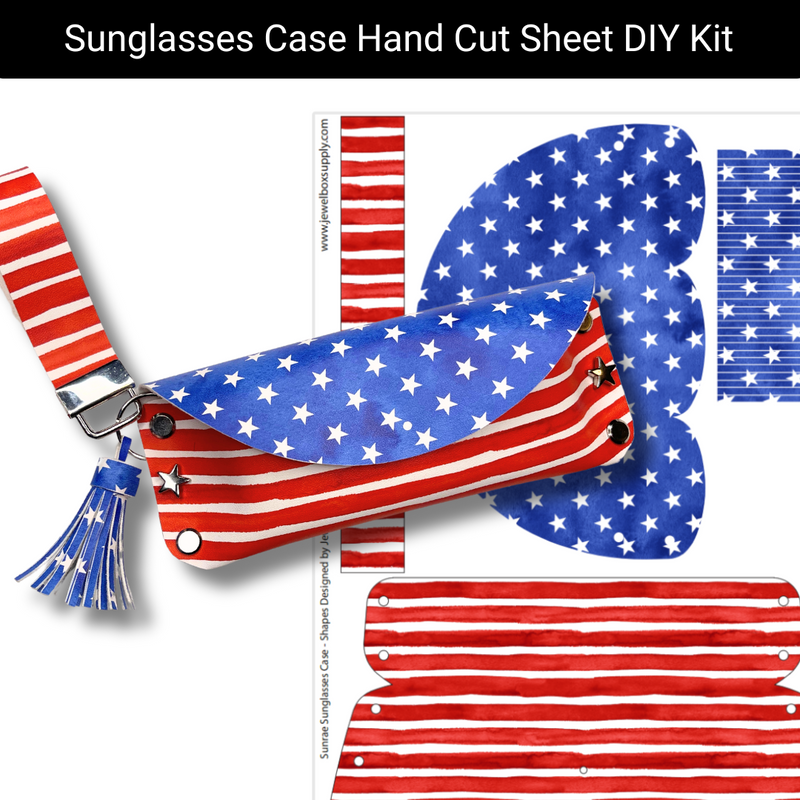 July Sunrae Sunglasses Case Hand Cut Sheet DIY Kit