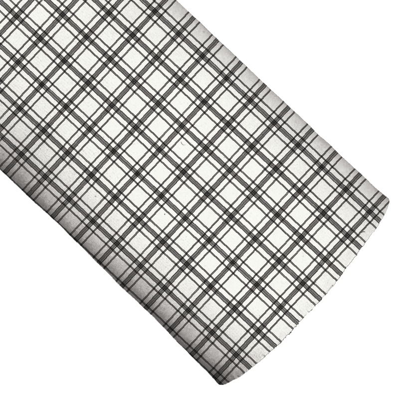 Farm and Meadow Farmhouse Plaid Faux Leather