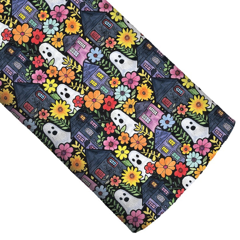 Floral Ghost Town Faux Leather