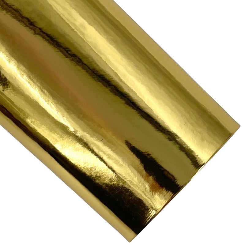 Gold Patent Metallic Vegan Leather