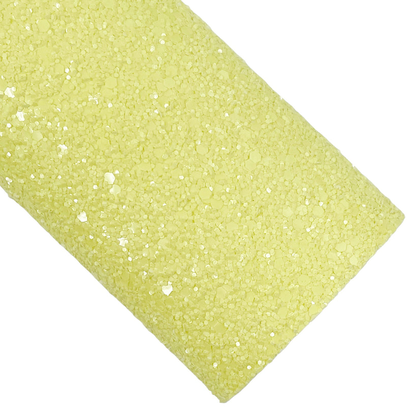 Pastel Yellow Chunky Glitter