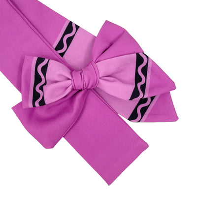 Back to School Crayon JB Effortless Bow Strips - Closed Edge