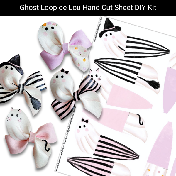 Boo-tiful Ghosts Loop de Lou Hand Cut Sheet DIY Kit