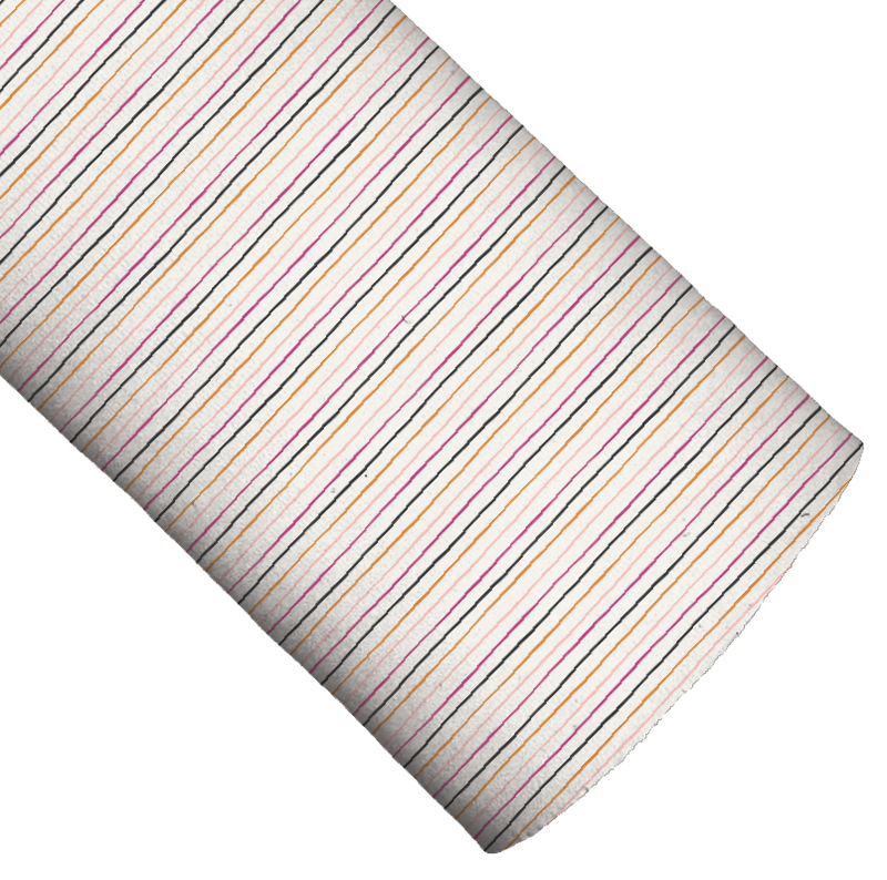 Little Boo Multicolor Pinstripes Faux Leather