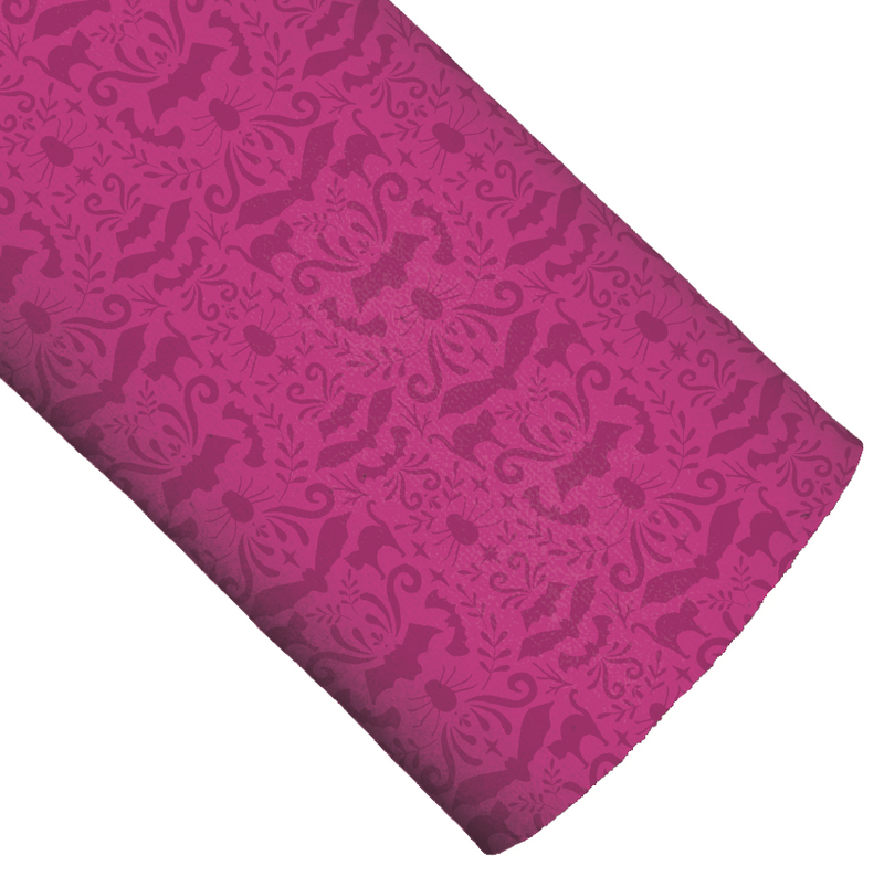 Little Boo Spooky Magenta Faux Leather