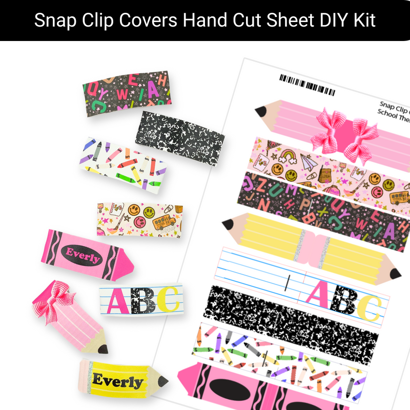 Schooled Snap Clip Cover Hand Cut Sheet DIY Kit