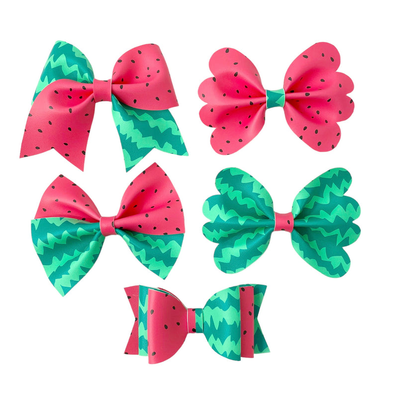 Watermelon Duo Two Toned Bow Combos