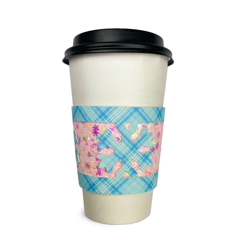 *CUT FILES* Snowflake Cup Sleeve Cover