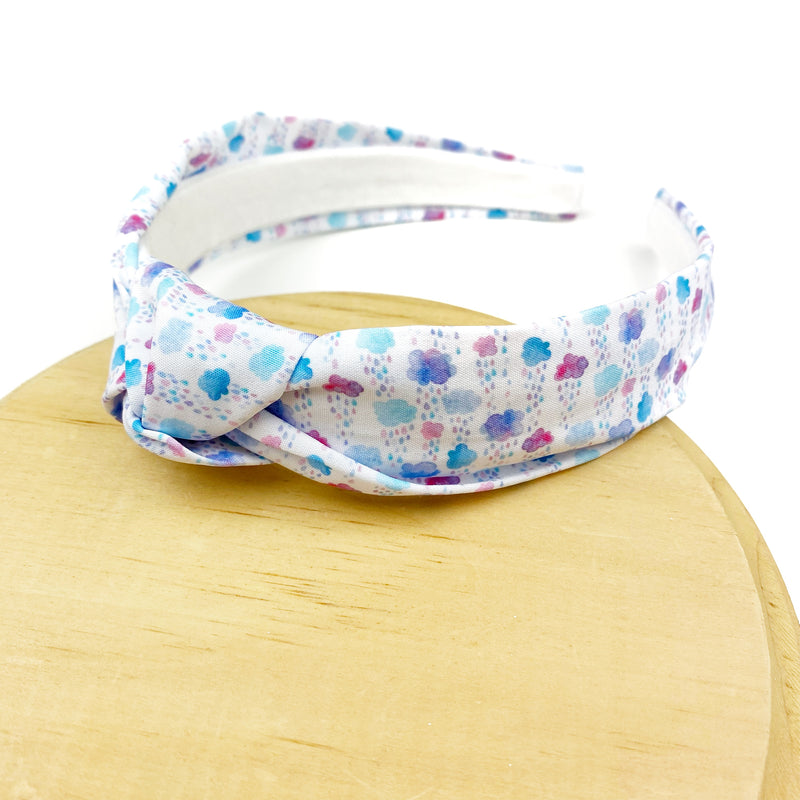 Watercolor Rain Clouds Wholesale Knotted Headband