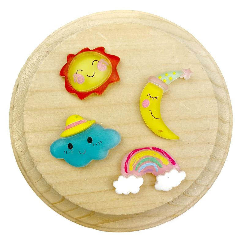 Happy Rain or Shine Character Resin Pieces
