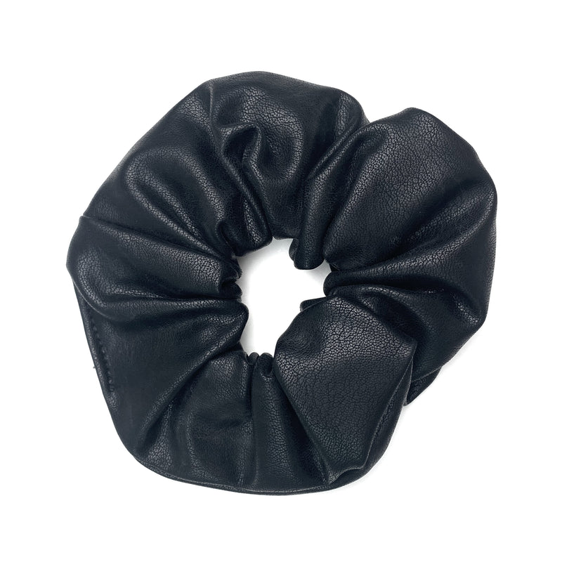 Faux Leather Scrunchies