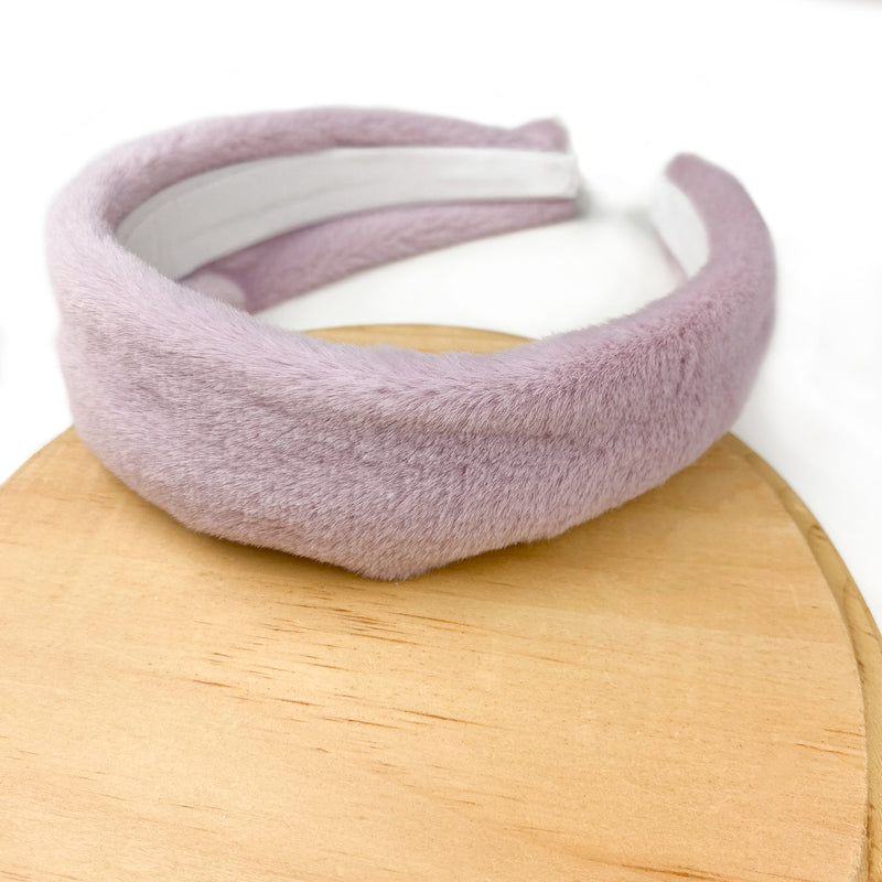 Lavender Faux Fur Wholesale Headband