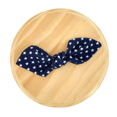 July 4th Knot Hair Bow Clip