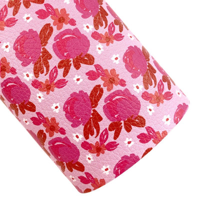 Perfectly Pink Floral Vegan Leather