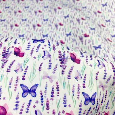 Lavender Field Butterflies - Choose Your Fabric