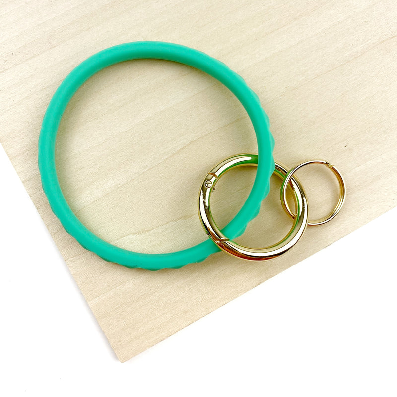 Turquoise Stud Bracelet Key Chain