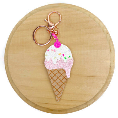 Ice Cream Cone Keychain Charm Die