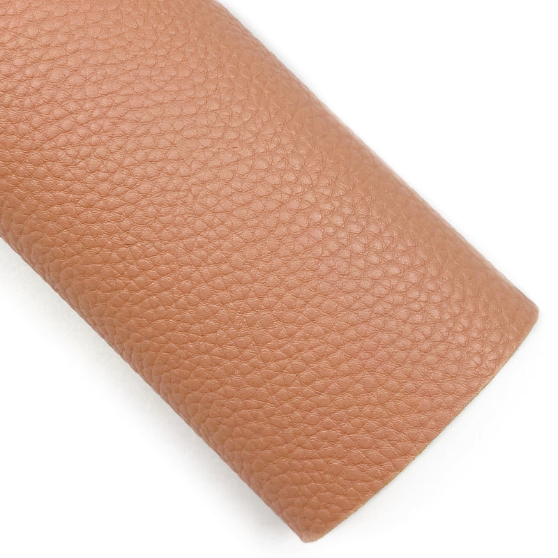 Terracotta Pebbled Vegan Leather