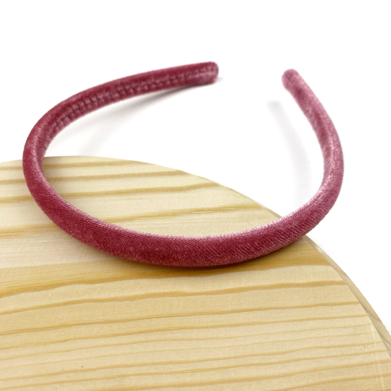 Mauve Velvet Thin Wholesale Headband