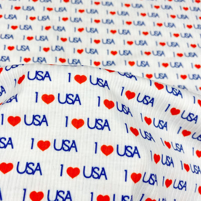 I Heart USA Rib Knit