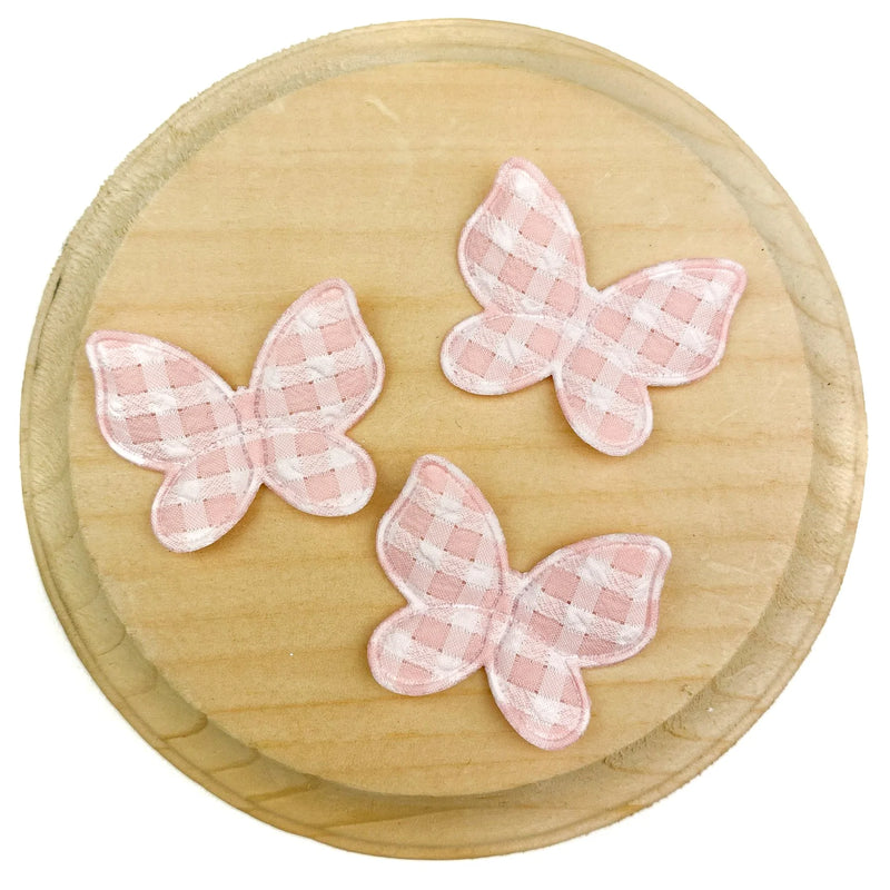 Gingham Butterfly Appliques