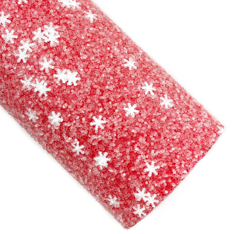 Red Ice & Snow Chunky Glitter