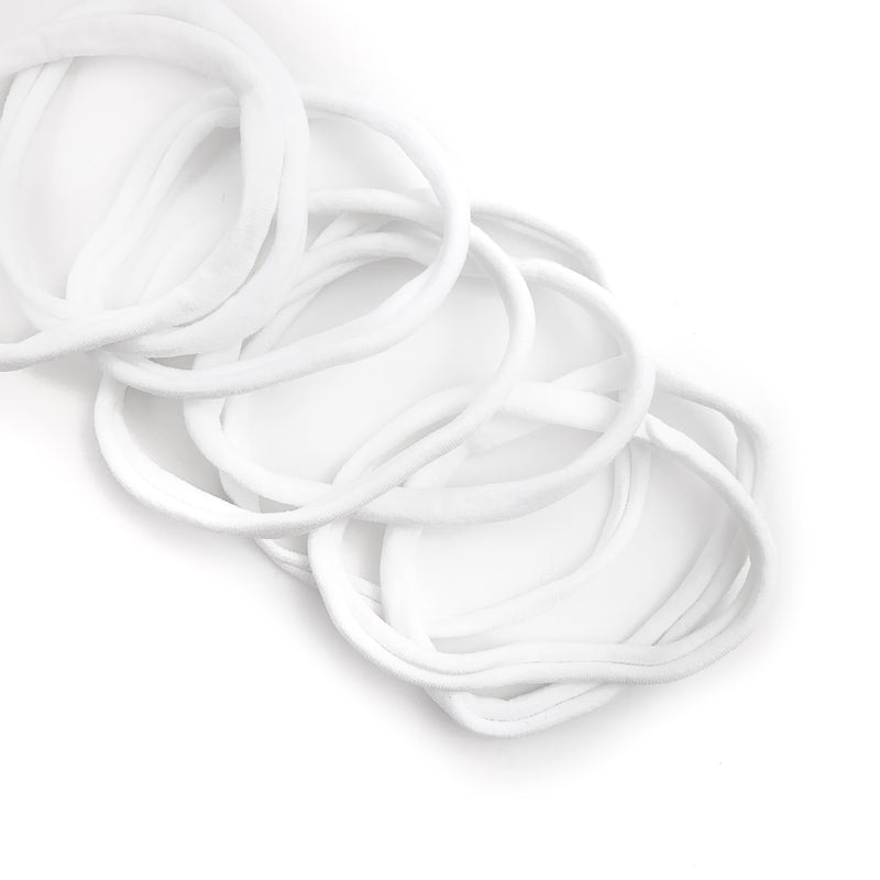 White Nylon Headband