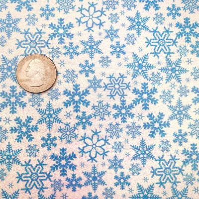 Blue Snowflake Tulle