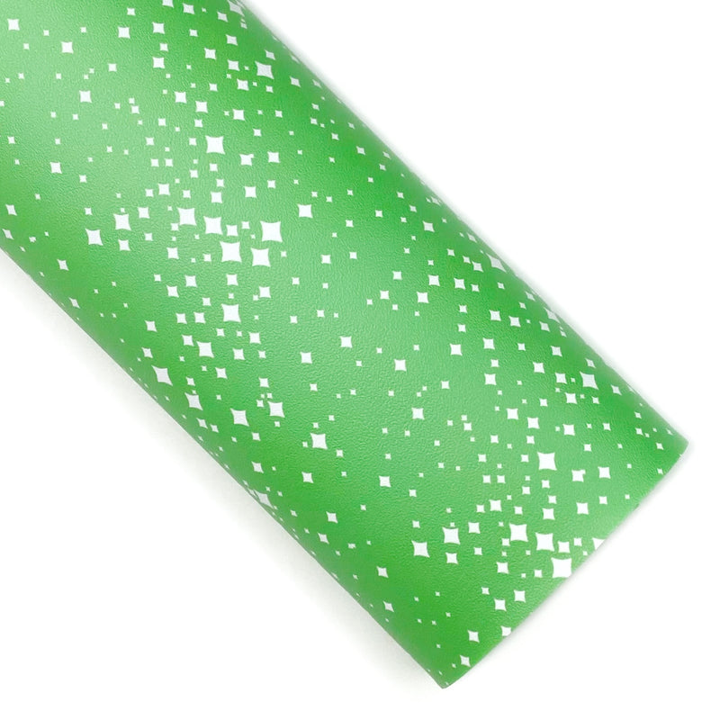 Sparkly Frog Green Vegan Leather