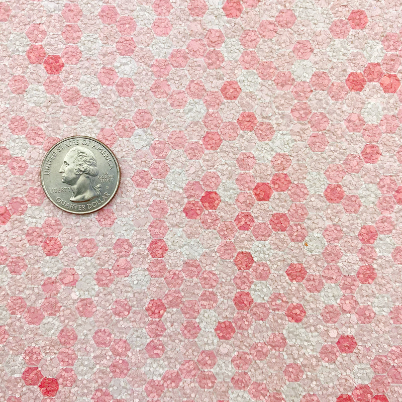 Pink Sweet Honeycomb Chunky Glitter
