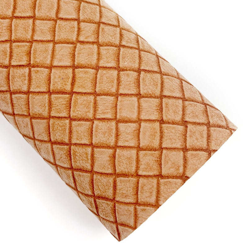 Waffle Cone Embossed Vegan Leather